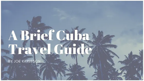 Scenic view of Cuba for travel guide