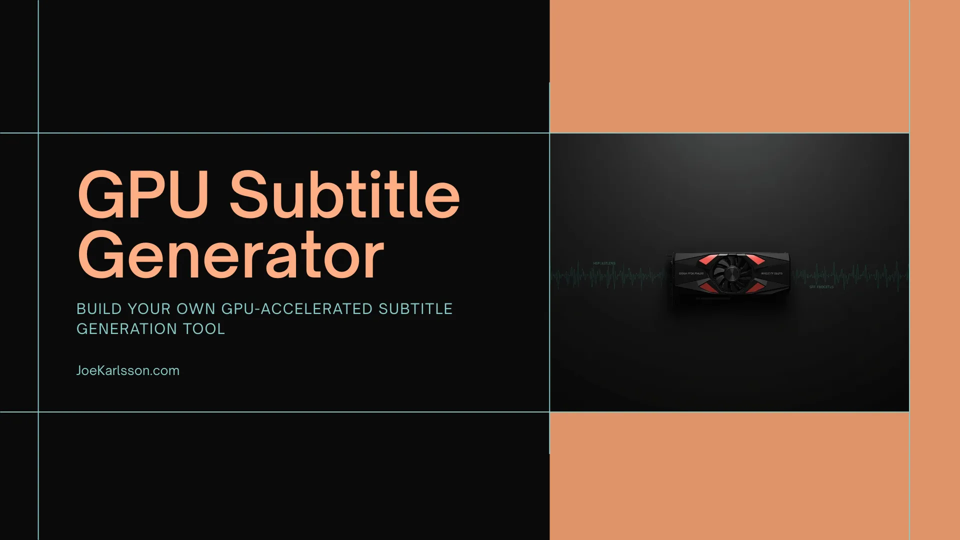 GPU Subtitle Generator Architecture