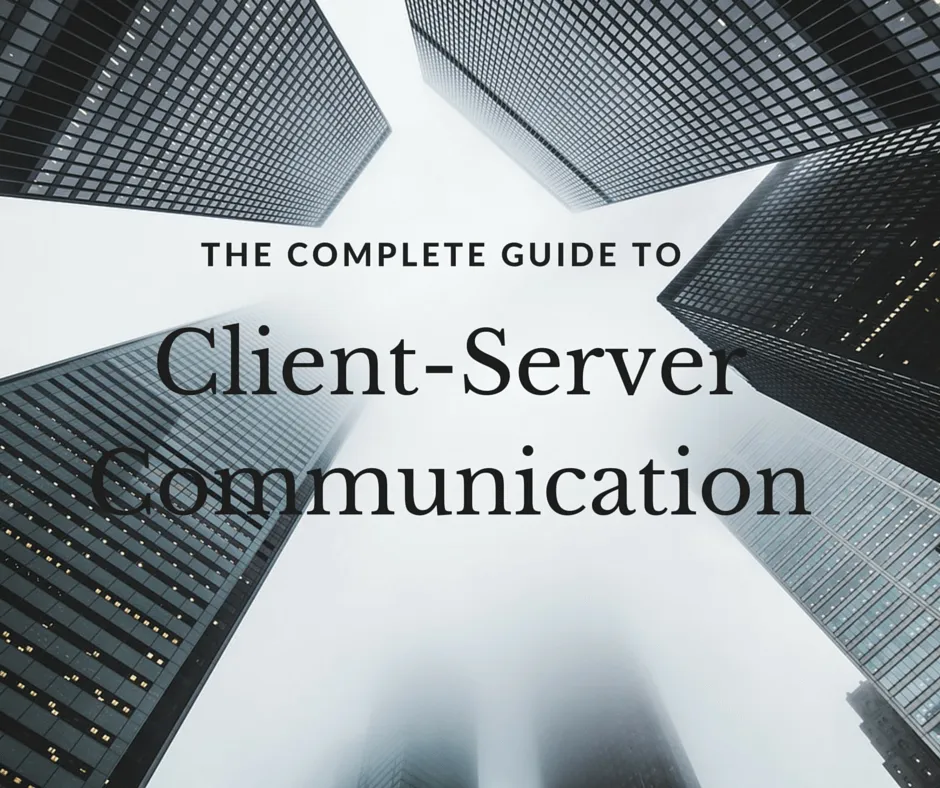 Diagram of client-server communication architecture