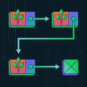 Diagram of a linked list data structure