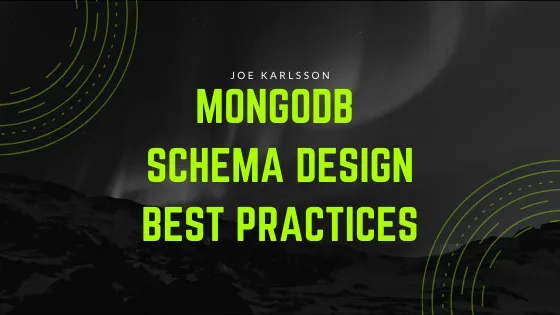 MongoDB schema design best practices