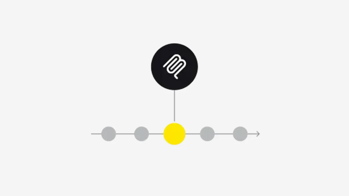 Illustration of a timeline with one highlighted milestone under the MCP logo